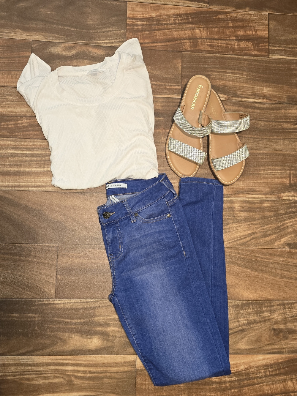 Celebrity Pink Blue Skinny Jeans